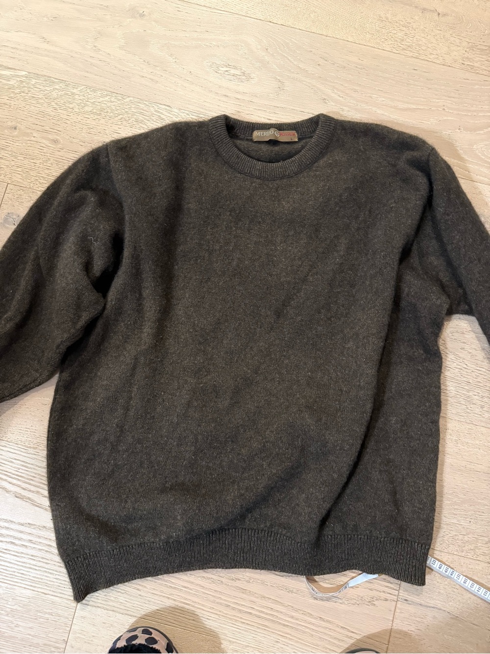 Men's Crewneck Sweater in Dark Charcoal by Merona
